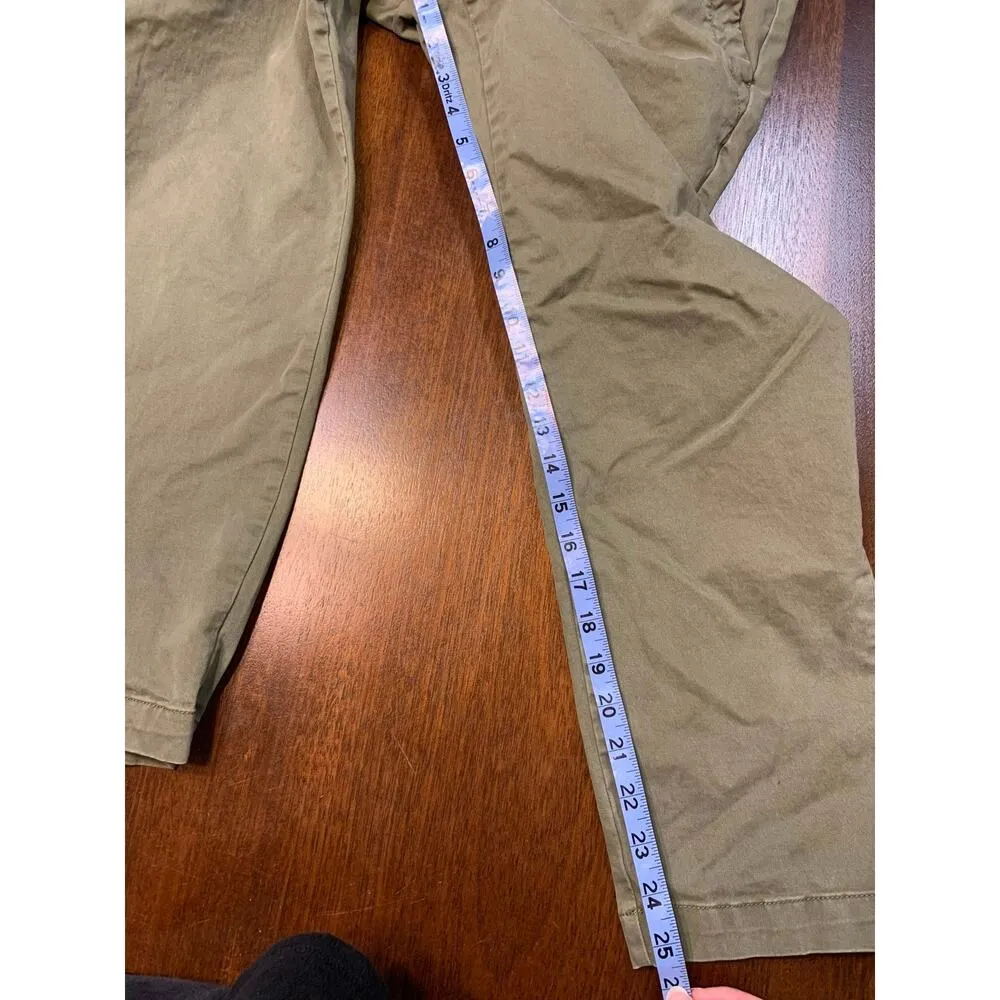 Banana Republic Women 14 Military Green Business Casual Summer Brunch Capri Pant - Image 6