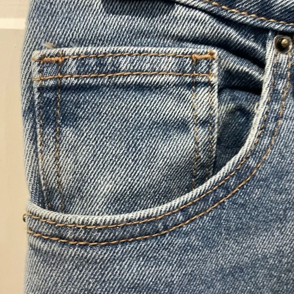 Wild Fable Low Rise Flare Light Wash Denim Blue Jeans Size 10 - Image 2