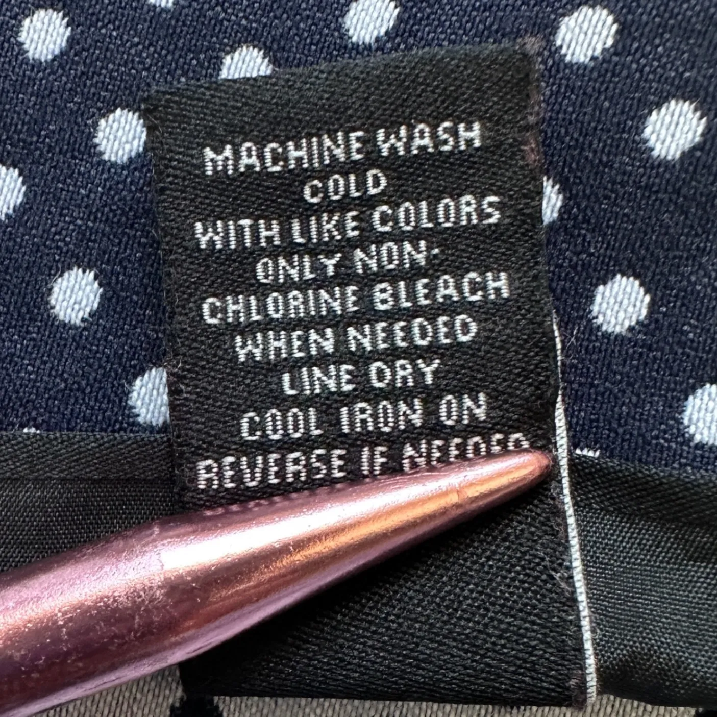 Lane Bryant Pencil Skirt Plus 18 Navy White‎ Polka Dot Stretch Preppy Tailored - Image 9