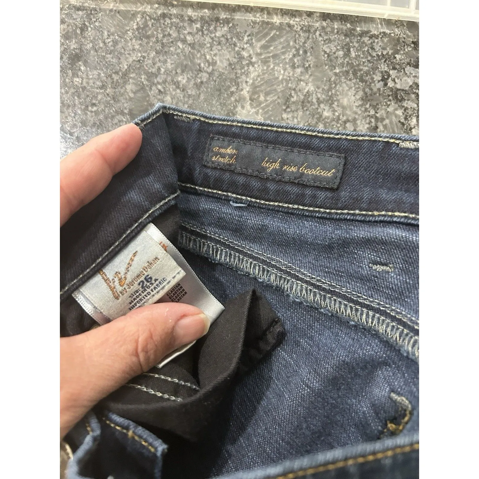 Citizens of Humanity Amber Stretch High Rise Bootcut Blue Denim Jeans Size 26 - Image 7