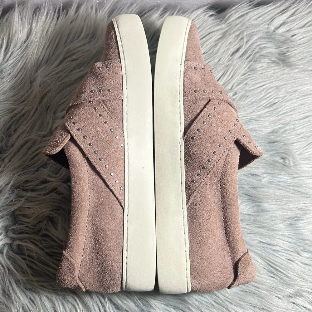 FRYE Nina Stud Slip On Suede Dusty Rose Sneakers Size 9.5 W - Image 10