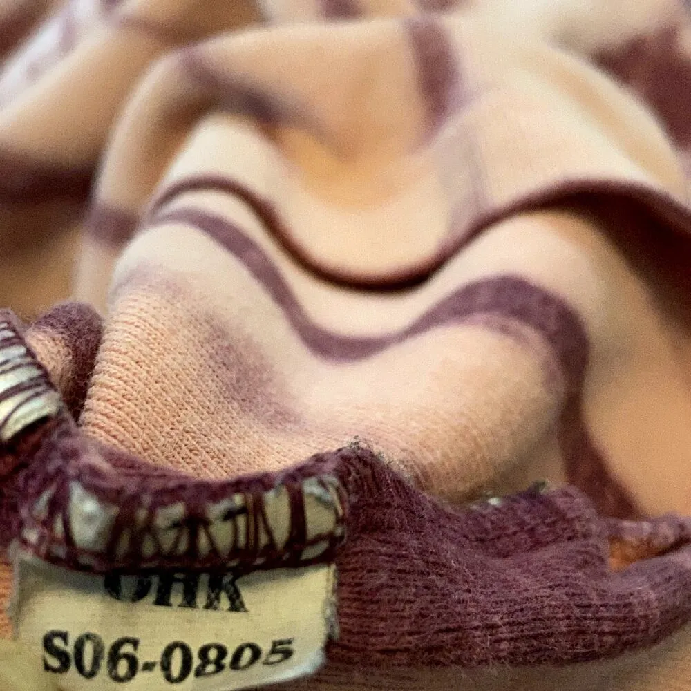 Royal Robbins Crop Tank Top 100% Cotton Sleeveless Crew Neck Pink Tie Dye XL - Image 4