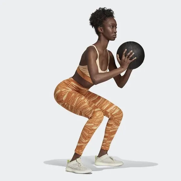 Adidas Believe This Wanderlust Performance leggings in glow orange/ white M NWT - Image 9