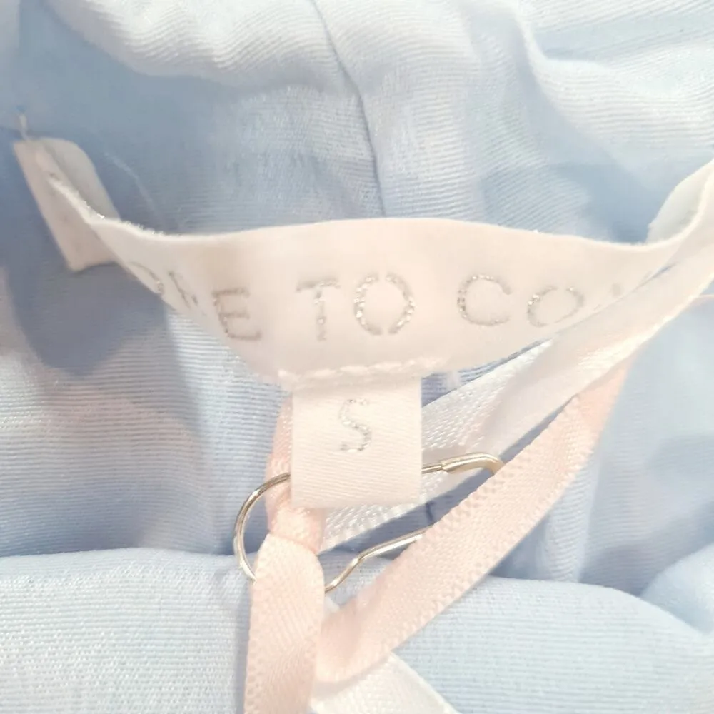 MORE TO COME Regina Maxi Dress in Baby Blue Small - Image 7