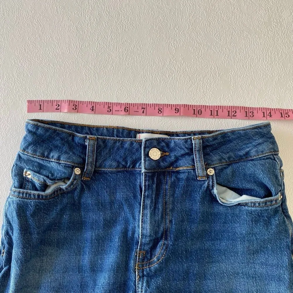 BDG Urban Outfitters Mid Rise Skinny Jeans – Women’s 26 Blue Raw Hem - Image 10