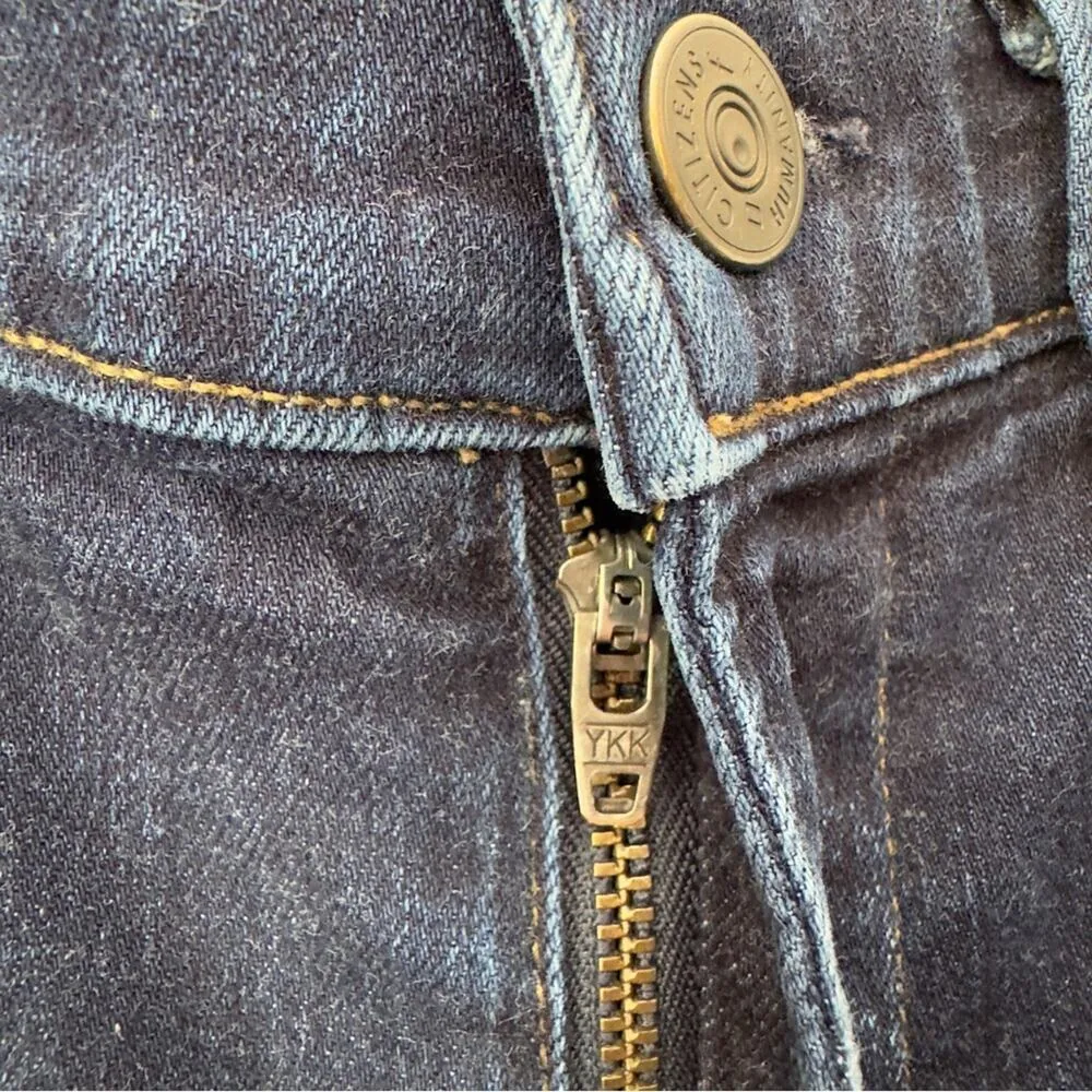 Citizens of Humanity Rocket Crop High Rise Skinny Jeans Dark Wash Denim USA Made - Image 10