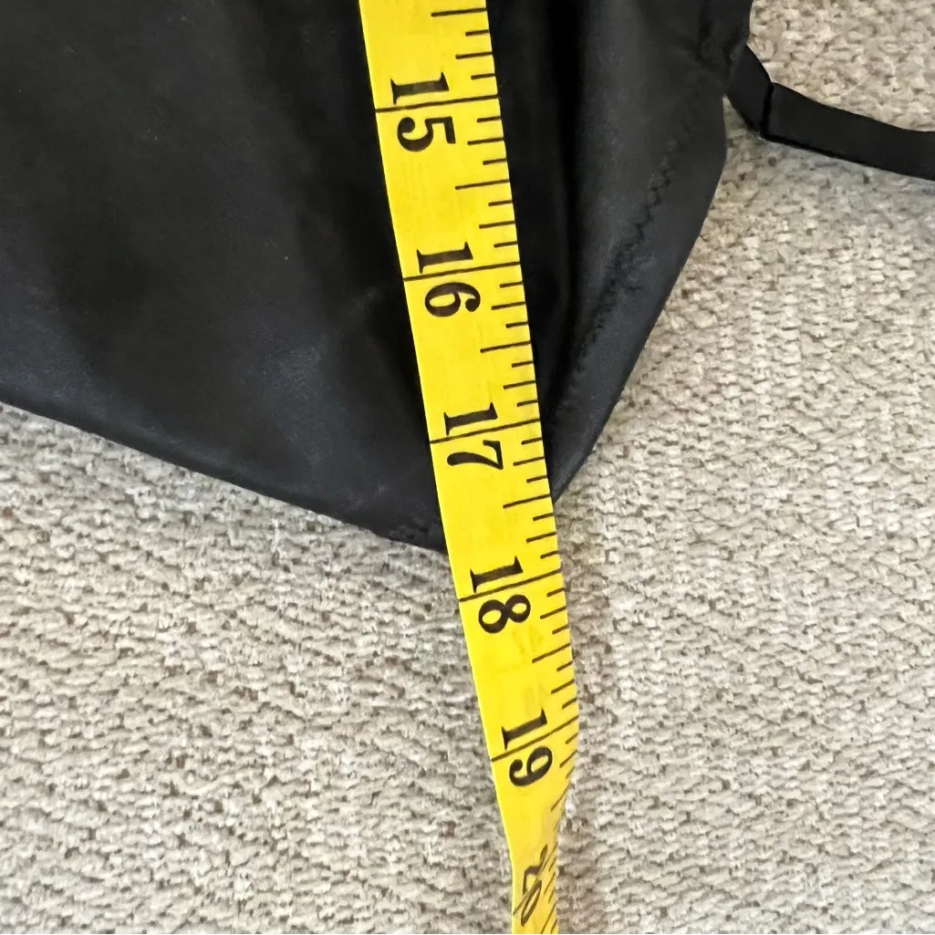 Vintage Vanity Fair Nightgown Womens 36 Slip Dress Black Nylon Made in USA - Image 8