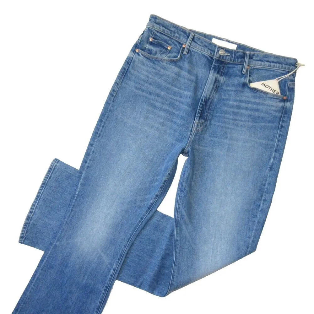 NWT Mother High Waisted Weekender Slice Heel in Belle De Jour Flare Jeans 34 - Image 2