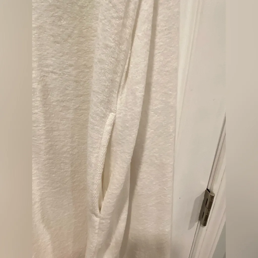 NWOT Serengeti Size 1X White Terry Cloth Pullover Mini Dress Coverup Pockets - Image 3