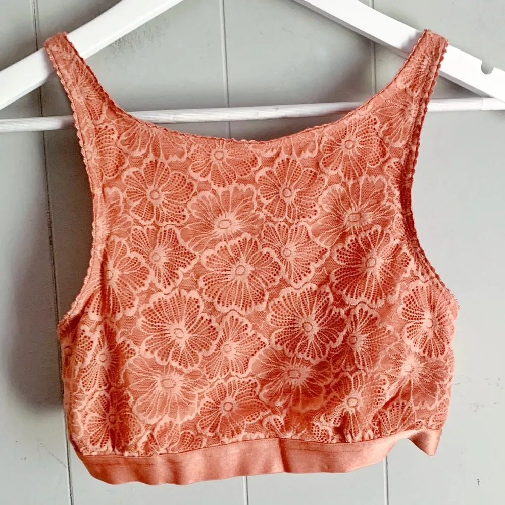 COLSIE Lacy Orange Crop Top / Bralette L - Image 2