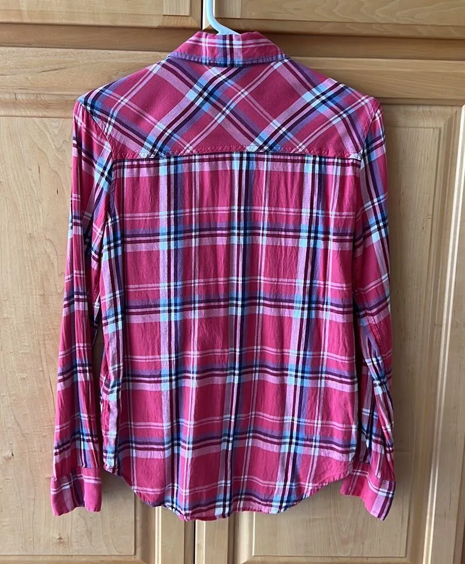 Aeropostale Plaid Flannel Button Down - Image 2