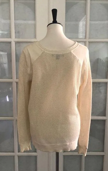 Rock & Republic Long Sleeve Cream Sweater - Image 4