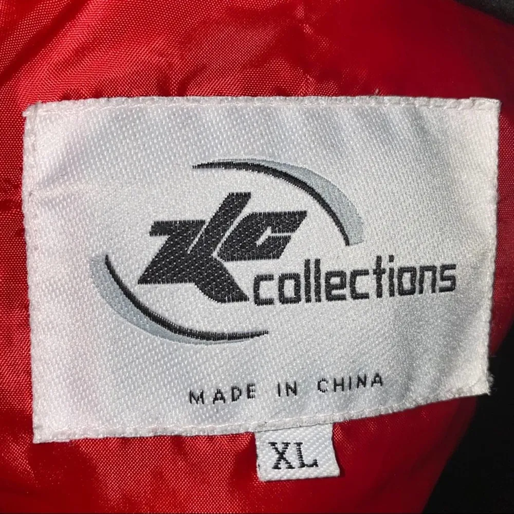 KC Collections Puffer or Parka style Coat red black removable faux fur hood XL - Image 9