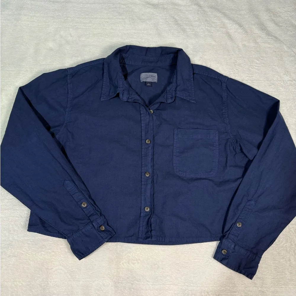 Universal Thread Blue Blouse Relaxed Fit Lightweight - Image 4