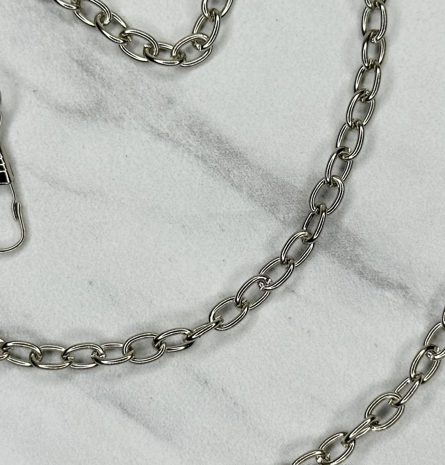 Silver Chain Purse Strap Replacement Crossbody Shoulder Bag Handle ✨ - Image 10