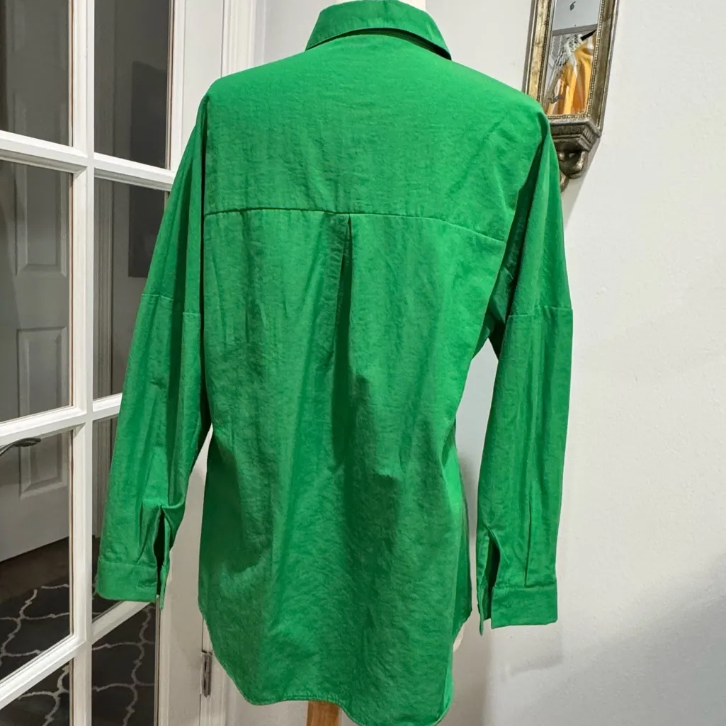 BIG DART Green Oversized Button Down Shirt - Image 7