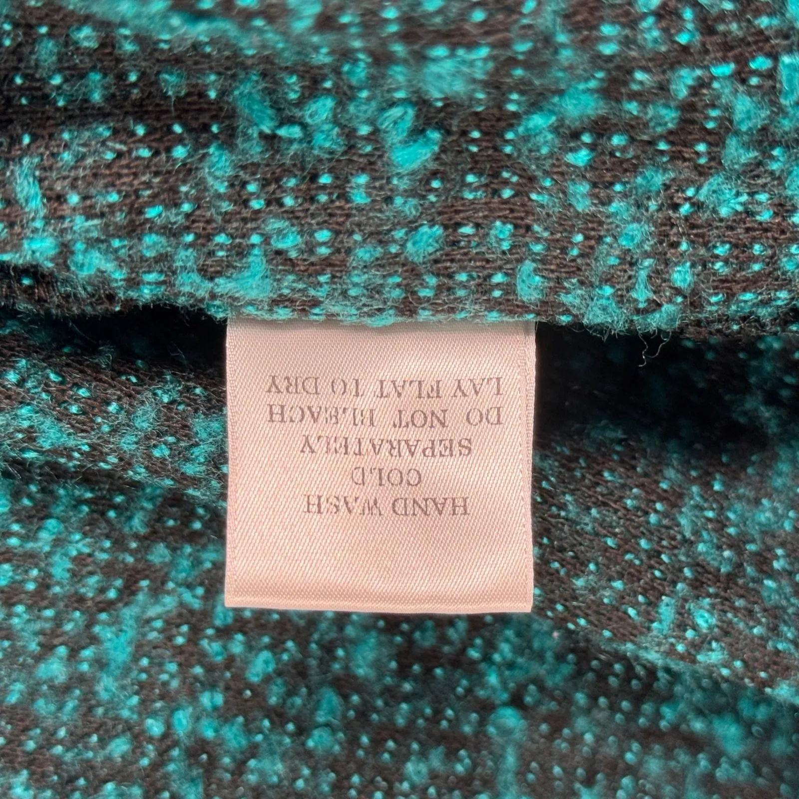 Slinky Brand Cardigan Women Open Front Textured Knit Casual Teal Black XL - Image 8