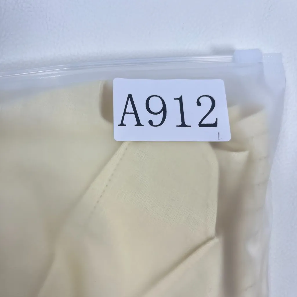 NWOT Farm Rio Lea One Shoulder Off-White Linen Blend Mini Dress Size L 3D Petal - Image 15