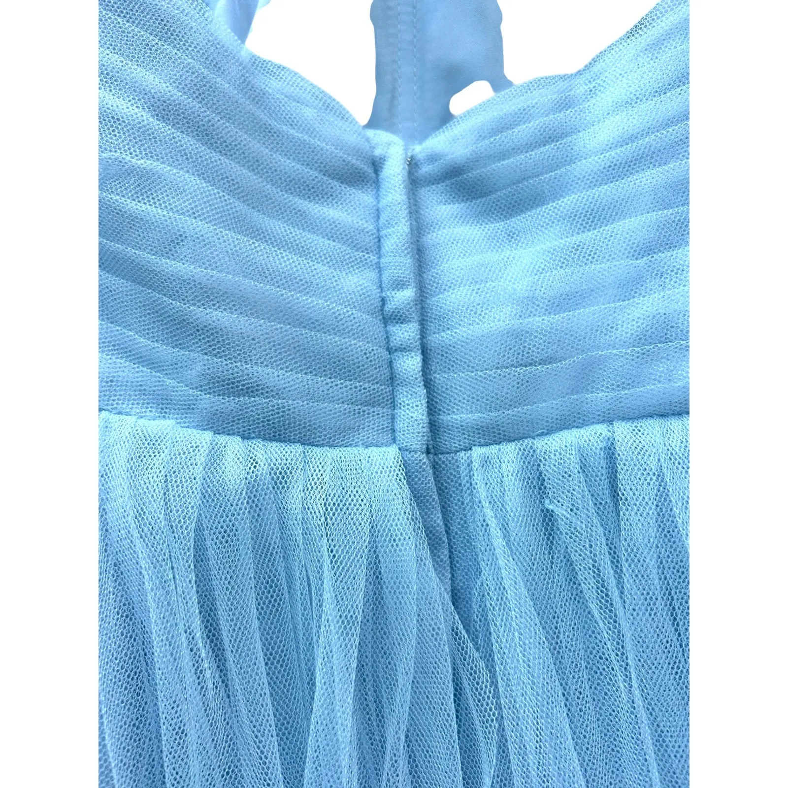 Jenny Yoo Annabelle Convertible Gown Bridesmaid Dress Tulle Gown Powder Blue 4 - Image 10