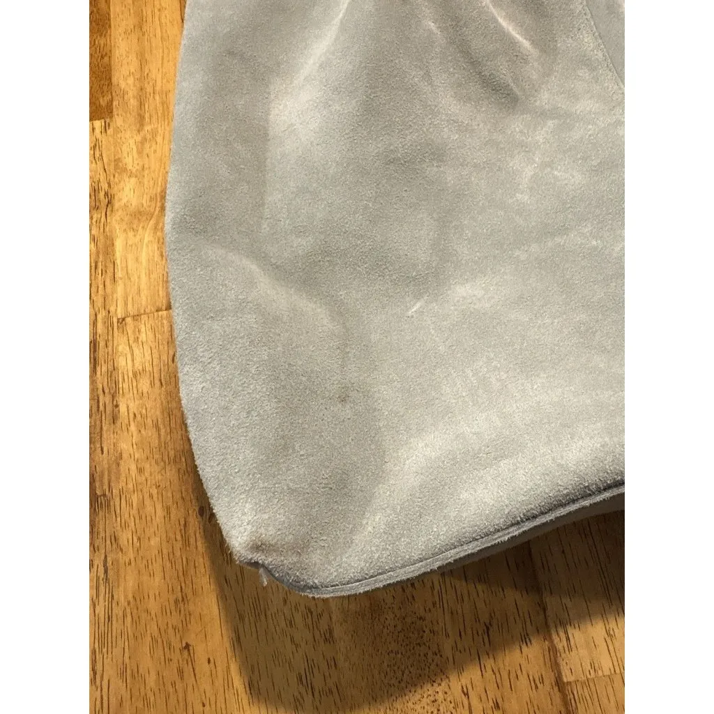 HAUTE HIPPIE Mint Green Suede Leather Tote Festival Hobo Bag With Pouch - Image 2