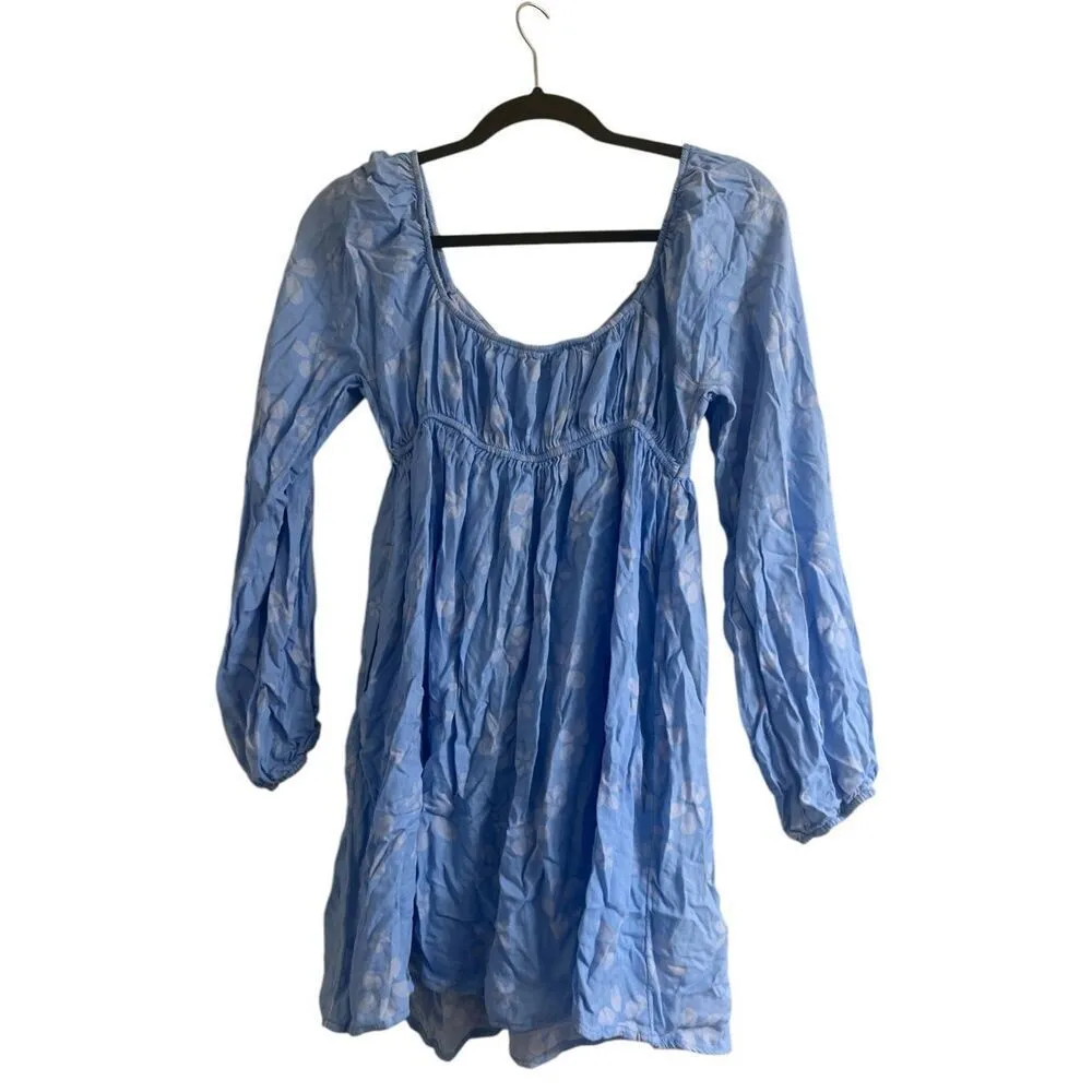 ✨American Eagle Women's Blue Floral Sz Medium Dress✨ - Image 7