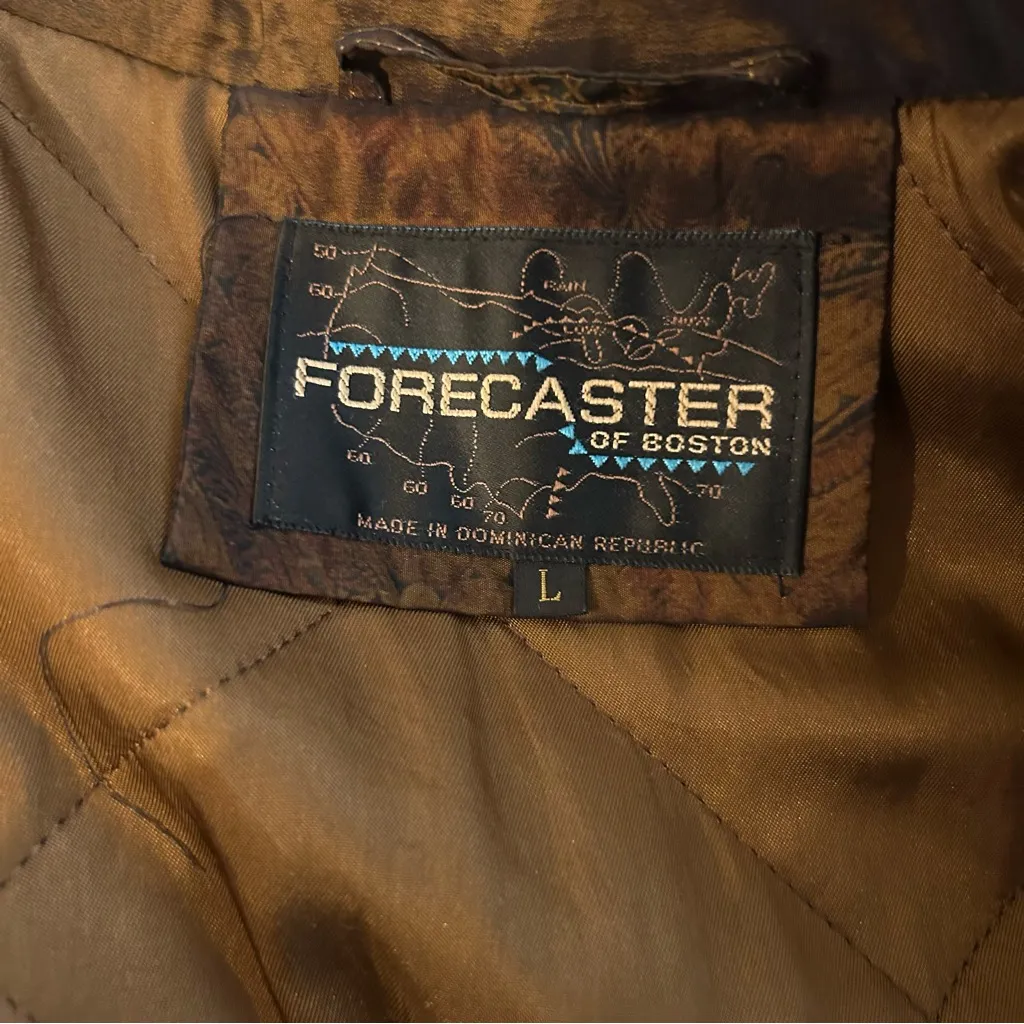 Forecaster of Boston Patchwork Style Jacket Size Large Brown - Image 7