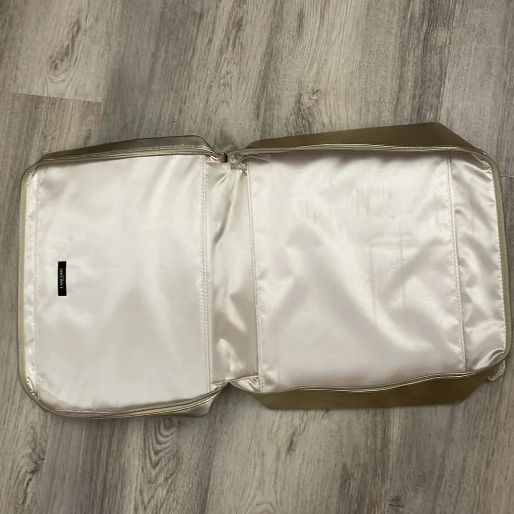 Gold Zip Makeup / Cosmetics Toiletry Travel Bag Approx 14" x 10" x 4" - Image 8