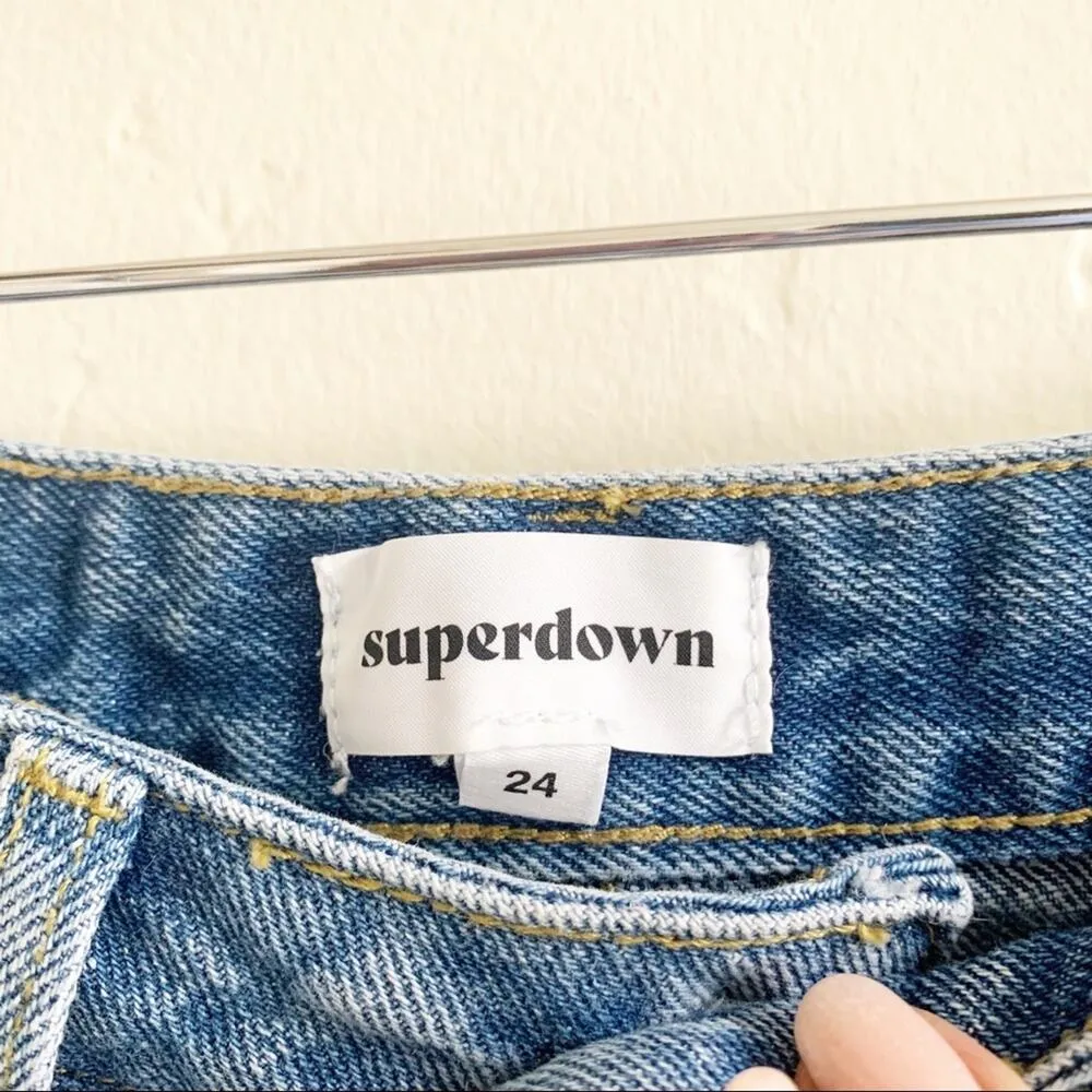 superdown Revolve  Rhinestone Studded Shorts Size 24 - Image 3