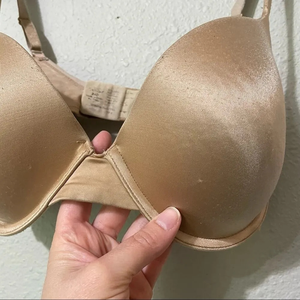 Soma Nude Full Coverage Padded Bra Womens 34D Tan Underwire Adjustable Strap Size undefined - Image 2