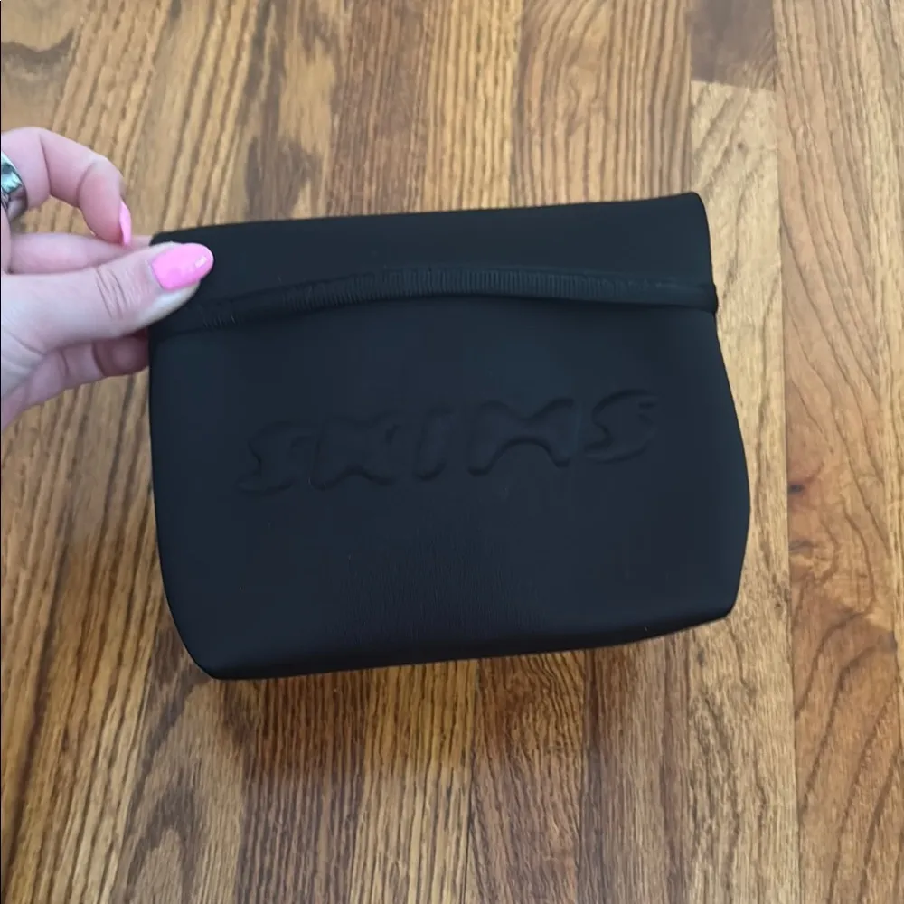 SKIMS Black Neoprene Pouch - Image 4
