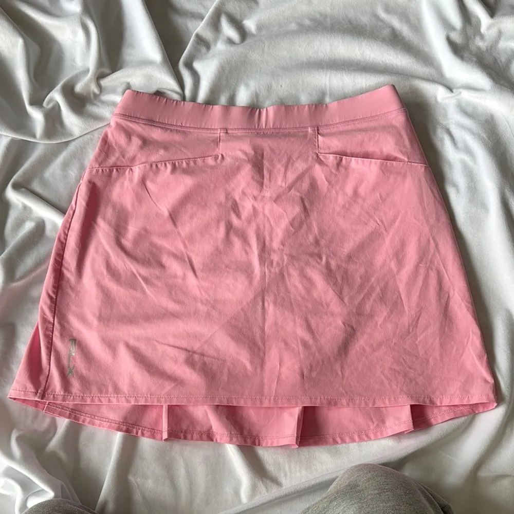 RLX Ralph Lauren Pink Back Pleated Golf Pickleball Tennis Preppy Skirt Skort Size M - Image 3