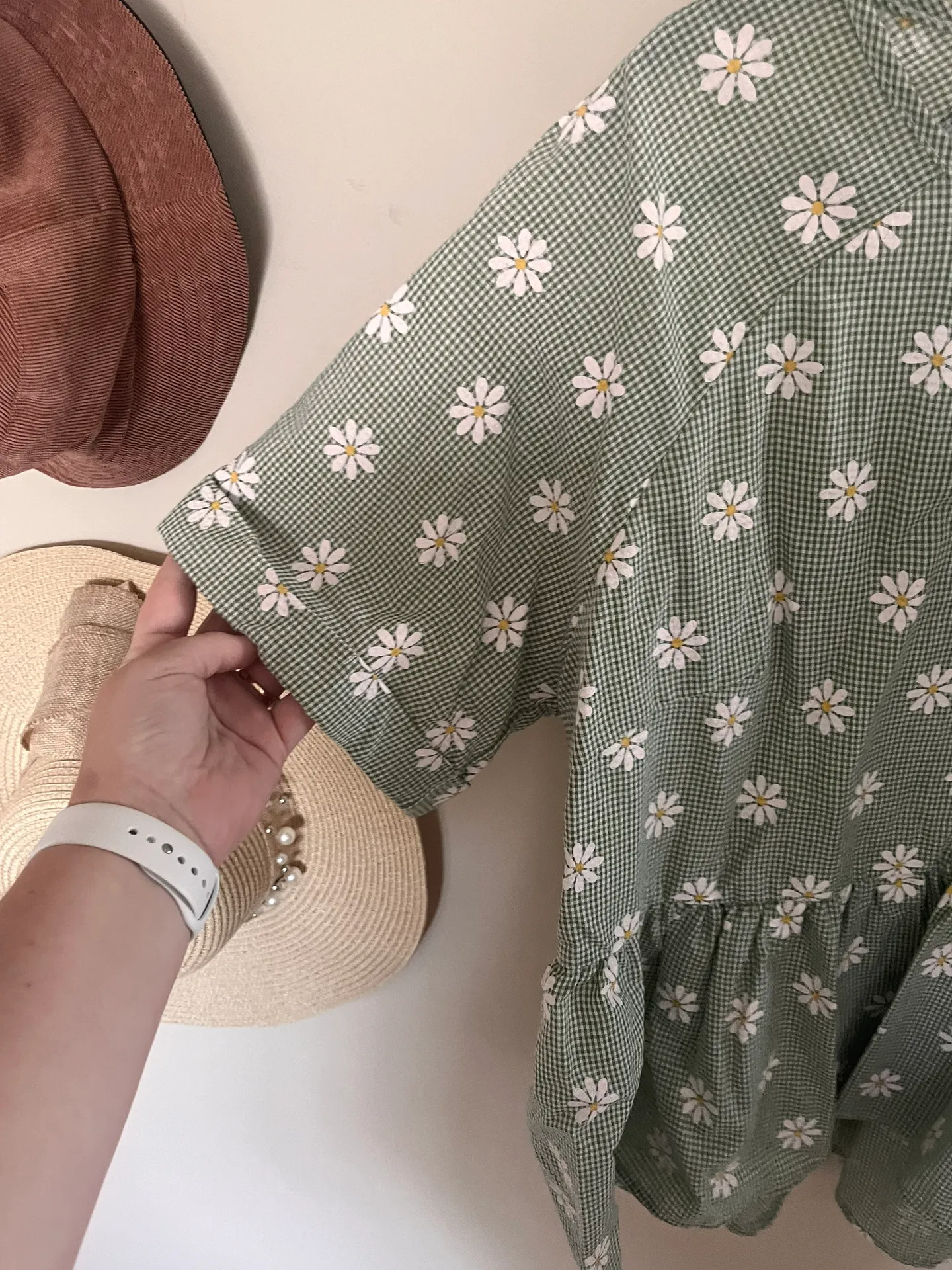 Flower Peplum Top Multi Size 1X - Image 2