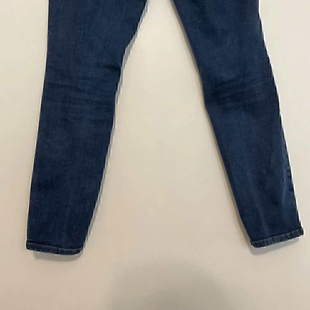 ANN TAYLOR LOFT Outlet Modern Skinny Dark Wash Cotton Blend Jeans PETITE 4 / 4P - Image 14