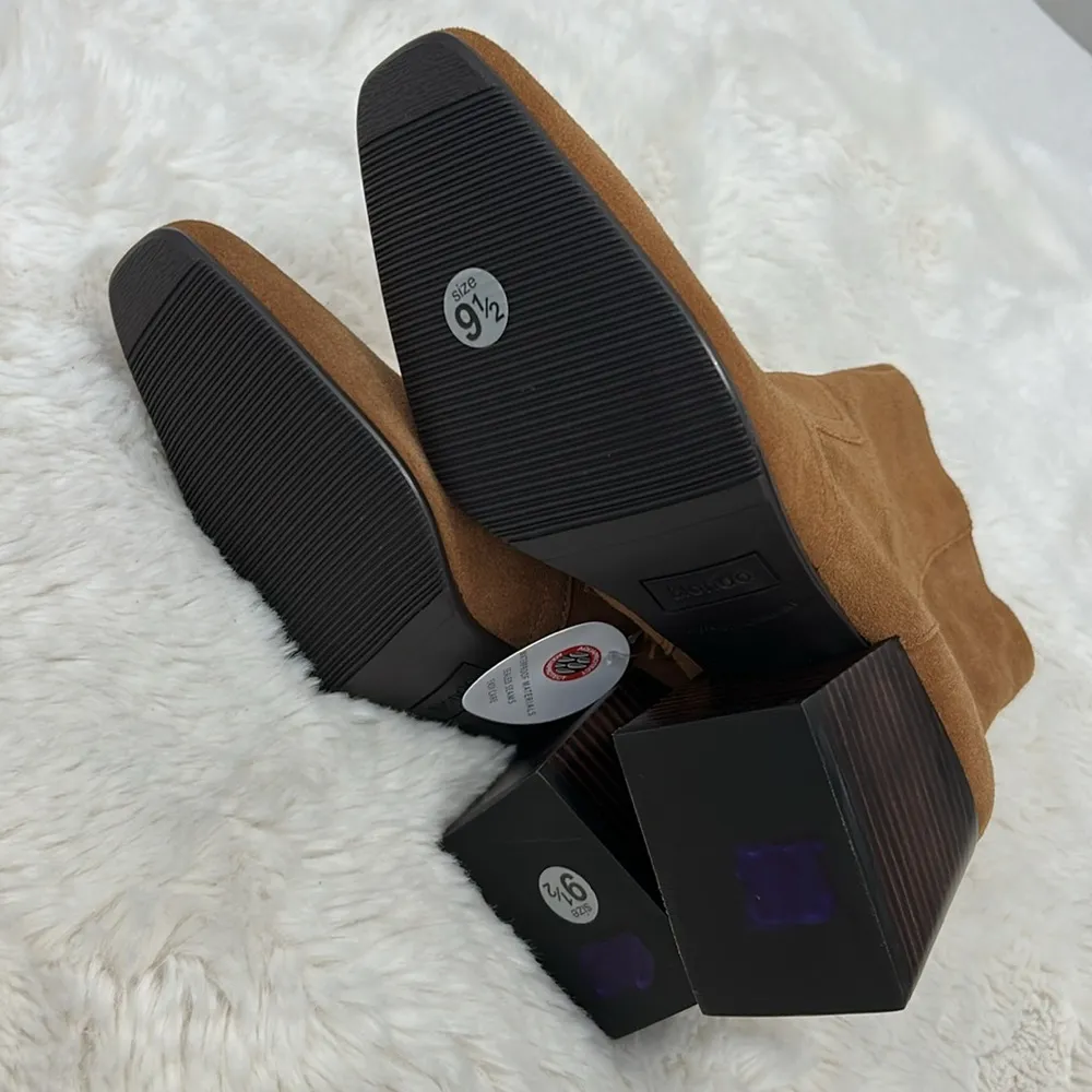 Blondo  Salome Waterproof Suede Ankle Boots Camel - Image 10