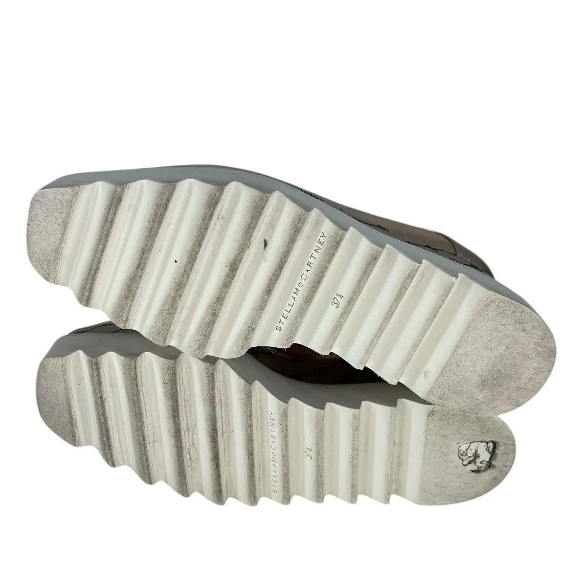 Stella McCartney Rose Gold Elyse Monogram Derbys - Image 16