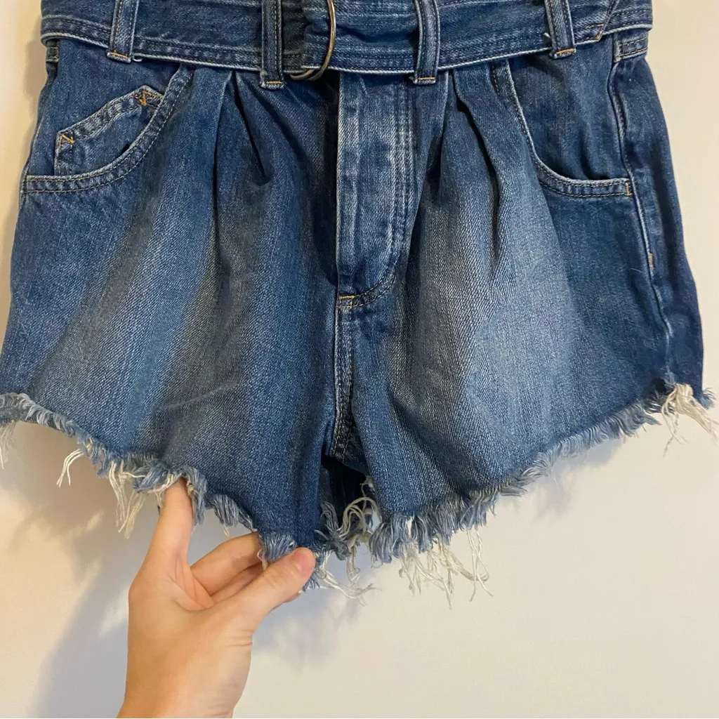 We the Free See You Sometime Cut Off Paper Bag Shorts size XS - Image 4