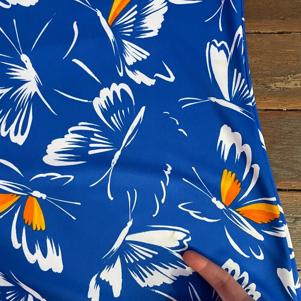 Adidas X Farm Rio Butterfly Print Short Sleeve Athletic Mini Dress - Sz L 🧡🎀 - Image 14