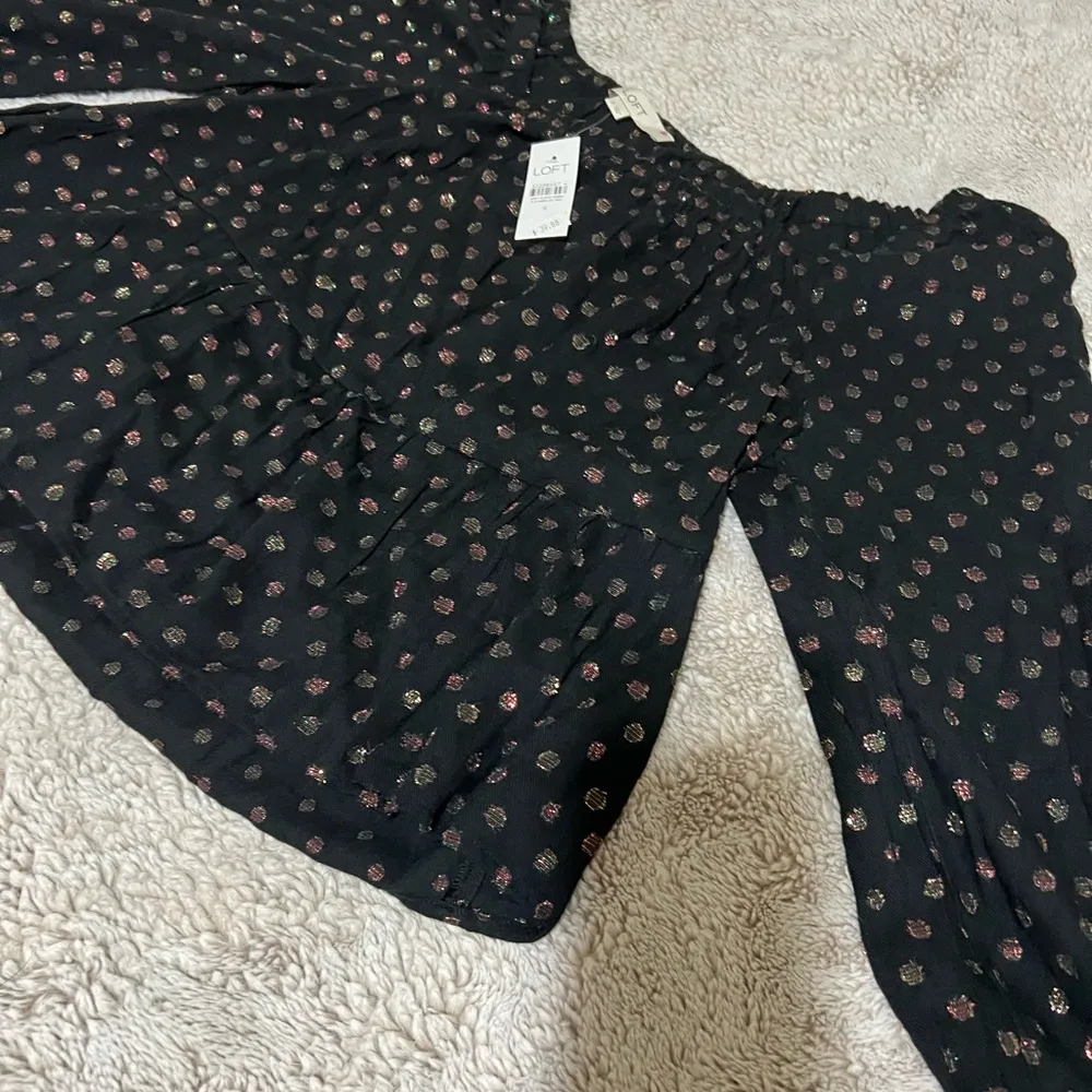 Loft -AnnTaylor Long sleeve peasant top Size S - Image 3