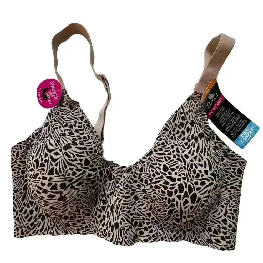 Bali Women Underwire Comfort Bra Size Small Style 3498 Animal Leopard Print NWT - Image 7