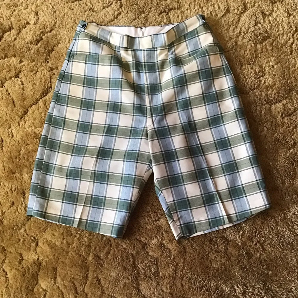 VTG 70s plaid midi shorts Size 28 - Image 5