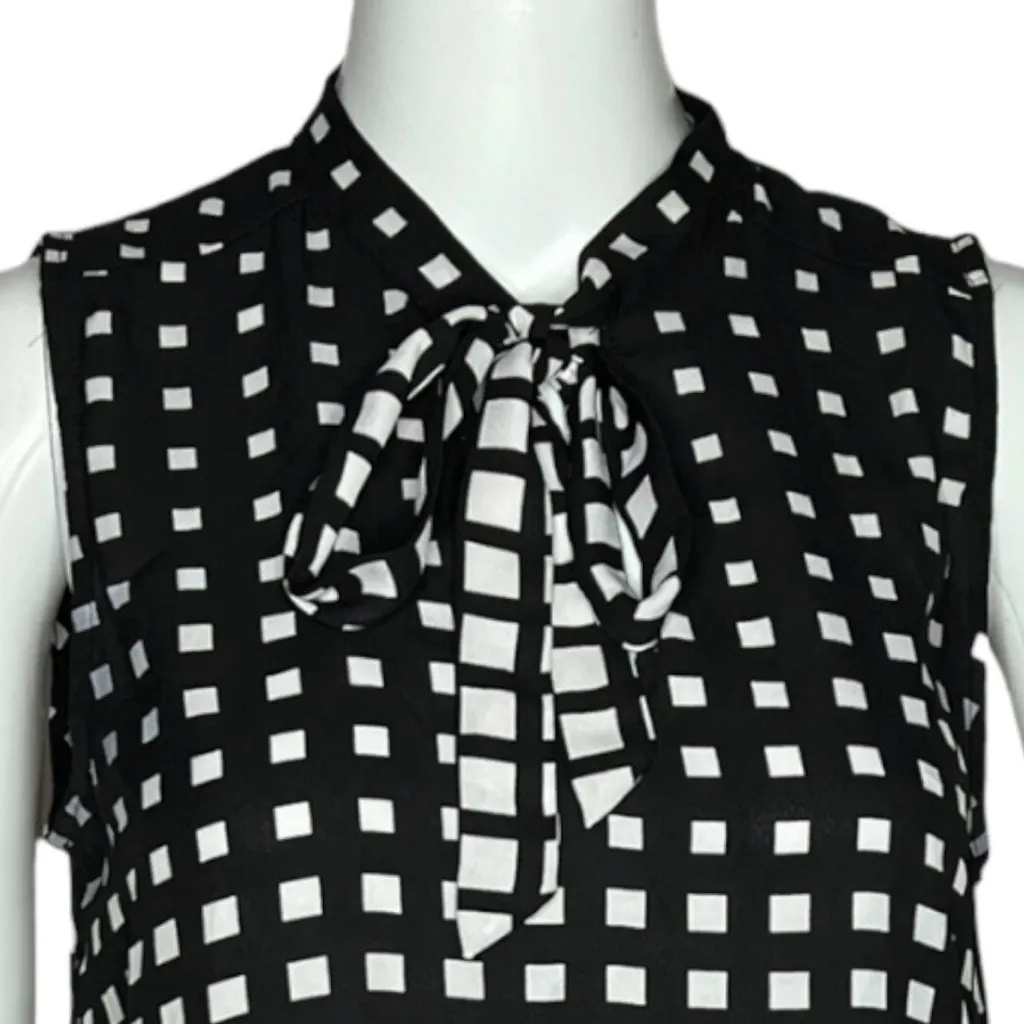 XOXO Shirt Womens Medium Black White Geometric Secretary Bow
Minimalist Neutral - Image 5