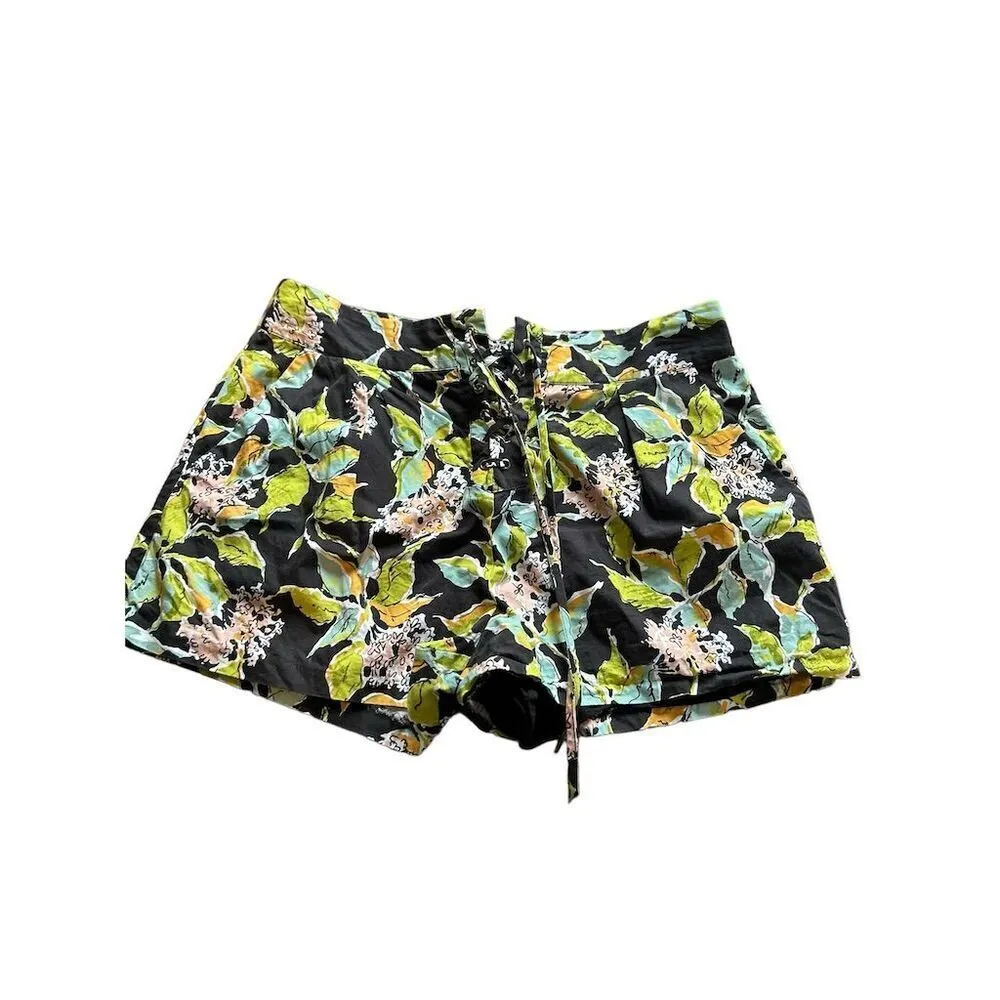 Paige Women's Floral Print Shorts Size 10‎ Multicolor Casual Summer - Image 6