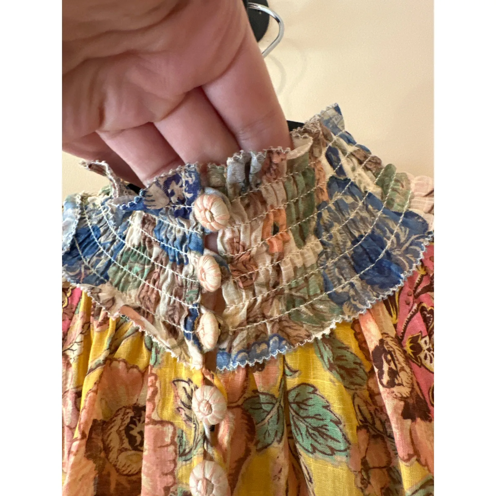 Zimmermann Junie Lantern Floral Mini Dress NWT Size 4 Pockets - Image 9