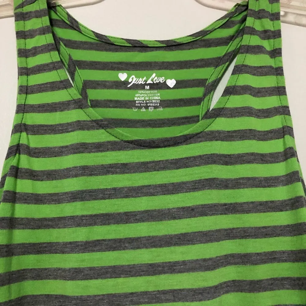 Just Love Sleeveless thin stripe short maxi - Image 3