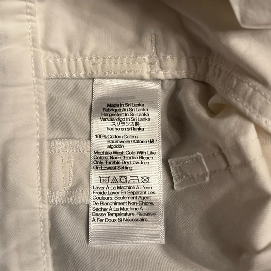 Madewell women’s Barrel-Leg Utility Pant in Garment-Dyed Twill white Size 4 NWT - Image 10