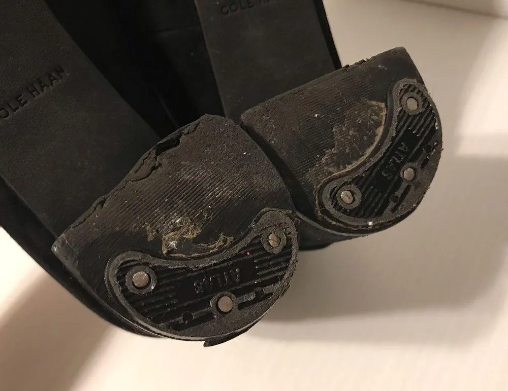 Cole Haan Grand OS black suede block heel pumps women size 7 B - Image 7