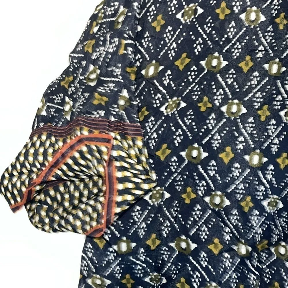 Massimo Dutti‎ black printed top blouse Size small - Image 6