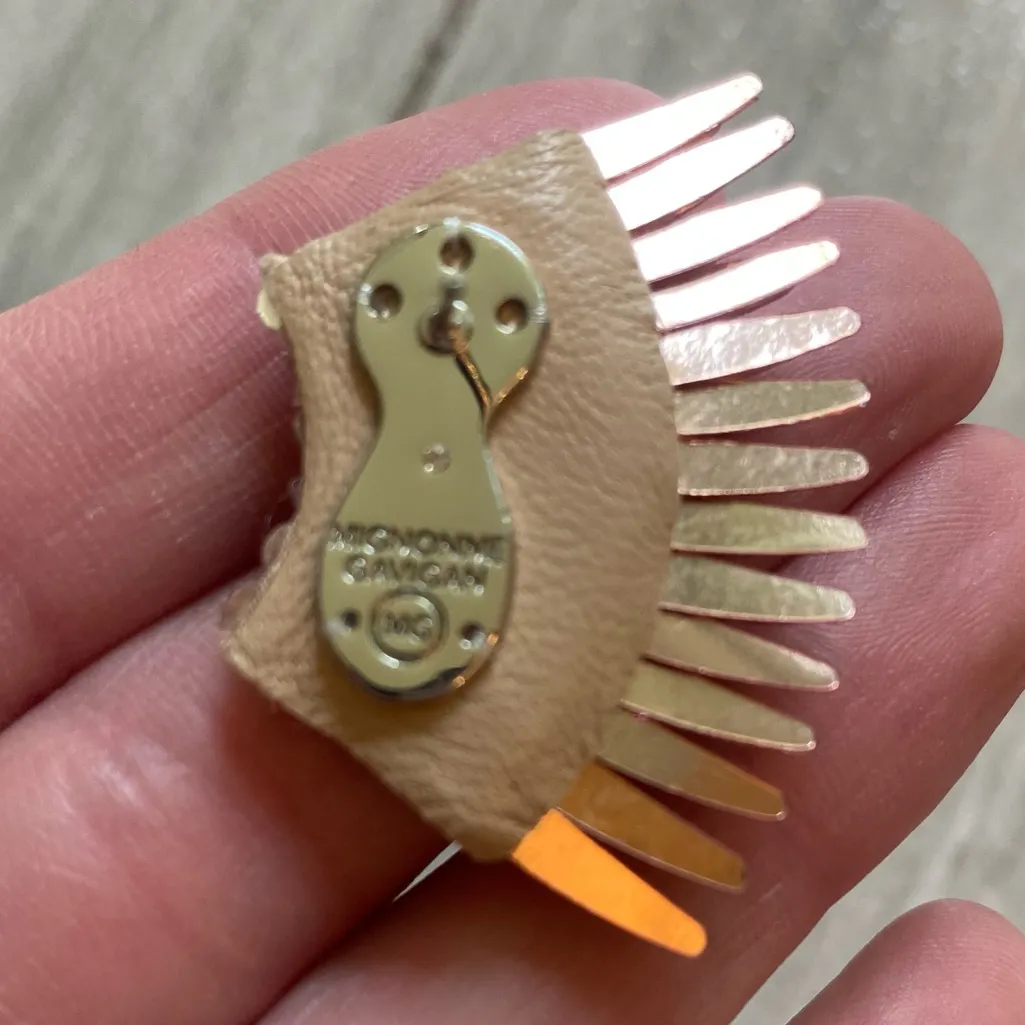 NWT Mignonne Gavigan Blush Pink and Rose Gold Mini Madeleine Pierced Earrings - Image 9