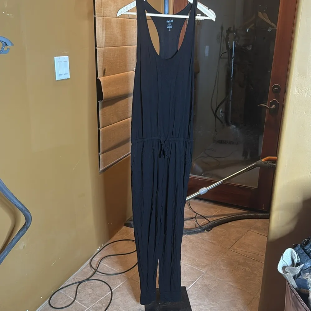 NWOT Aerie Track Jumpsuit Black Size Medium - Image 9
