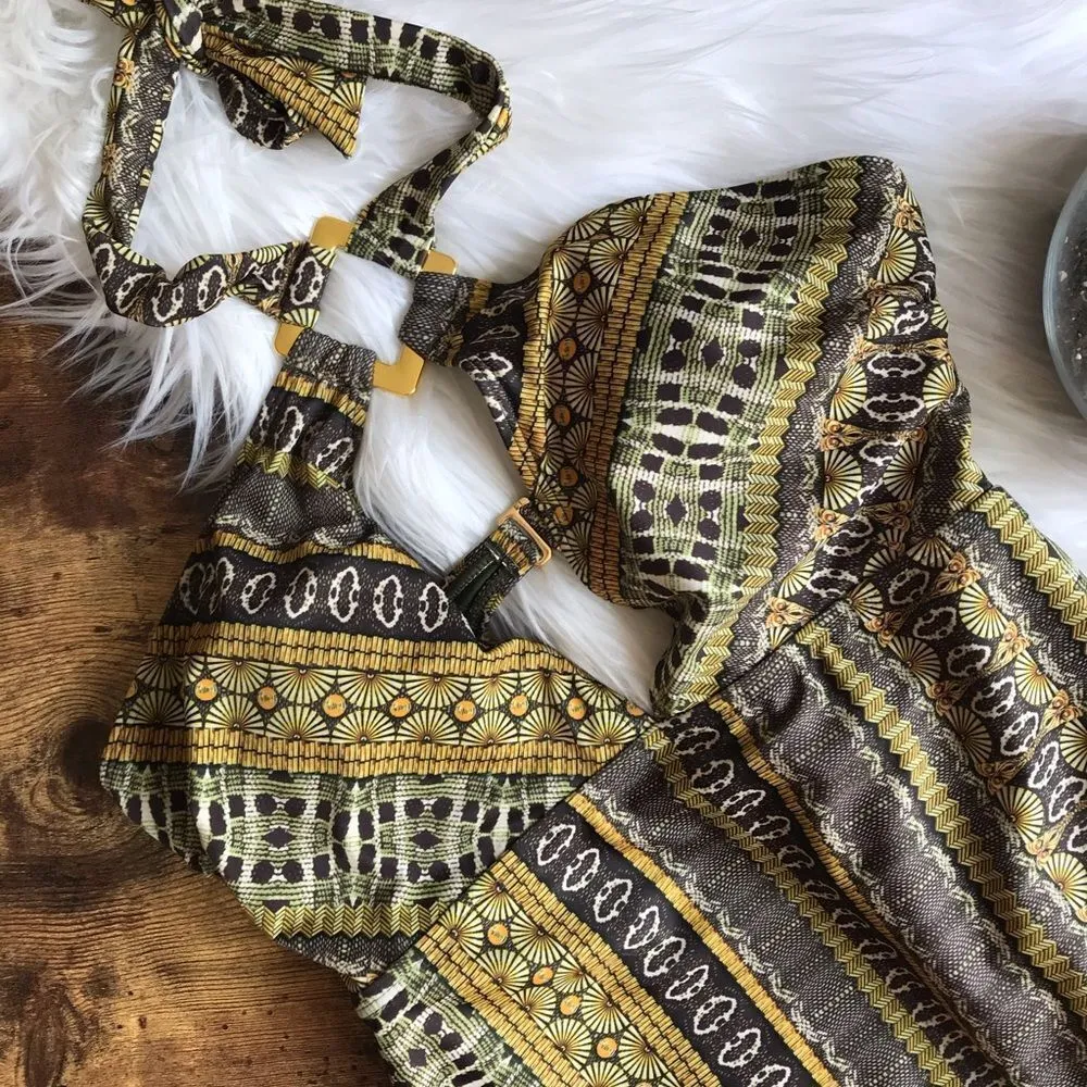 NWT Nicole Miller halter key hole one piece‎ - Image 5